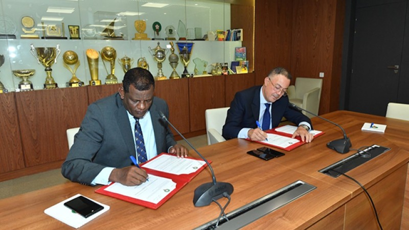 Signature à Rabat d'une convention de partenariat entre la FRMF et son homologue éthiopienne