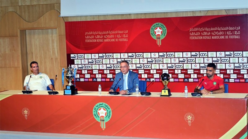 حفل إستقبال بالمعمورة على شرف المنتخب الوطني لكرة القدم داخل القاعة الفائز بلقب كأس القارات الدولية بالتايلاند