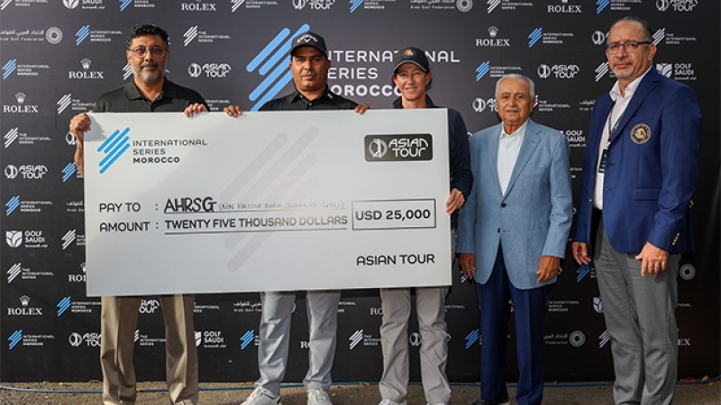 L'Asian Tour octroie un don de 25.000 dollars au profit de l'école rurale de golf d'Ain Hallouf à Rabat