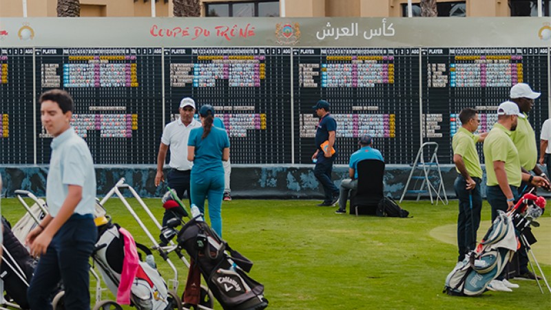 كأس العرش للغولف 2022.. حامل اللقب نادي (بالم غولف الدار البيضاء) ينهي اليوم من الدور الإقصائي في صدارة الترتيب
