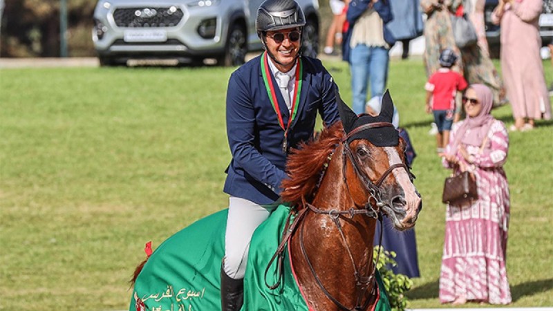 Semaine du cheval 2023 (saut d'obstacles).. Ghali Chaoui remporte le championnat du Maroc "seniors intermédiaires"