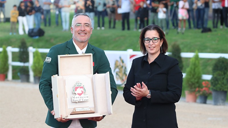 Morocco Royal Tour 'étape de Rabat'.. Le cavalier El Ghali Boukaa remporte le Prix Feue SAR la Princesse Lalla Amina