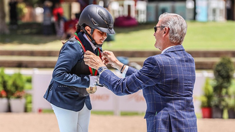 Semaine du cheval 2023 (championnat du Maroc de dressage "poney").. Nermine Zouhri, Kamil Zouhri et Maryam Laanani remportent les titres des catégories "A", "B" et "C"