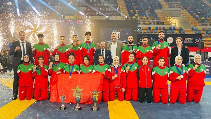 Tournoi international d'Egypte.. 15 médailles pour le Maroc
