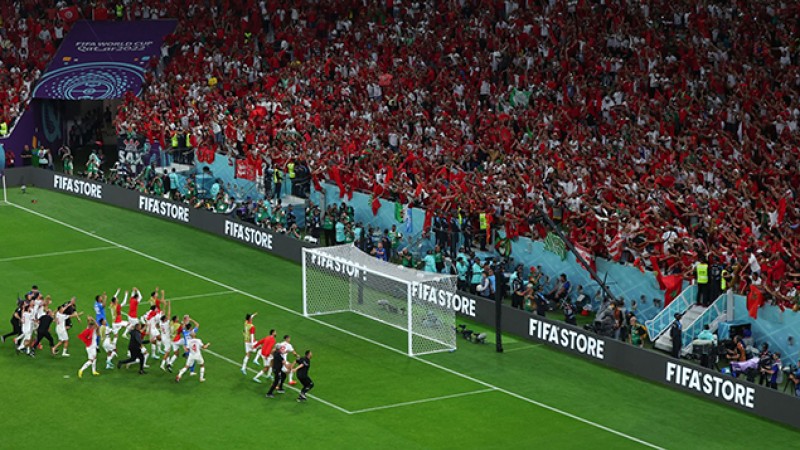 كأس العالم قطر 2022.. أسود الاطلس تمتع وجماهيرها تبدع