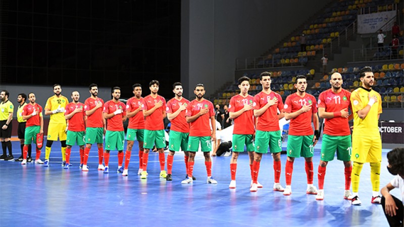 كأس العرب لكرة القدم داخل القاعة بمصر.. منتخب المغرب يفوز على البحرين 6-0 ويتأهل لنهائي البطولة