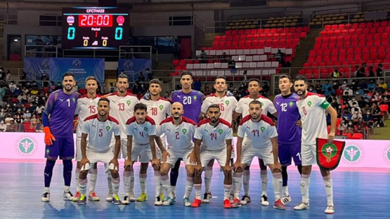 Championnat continental de Futsal de Thaïlande.. Le Maroc poinçonne son billet pour les demi-finales
