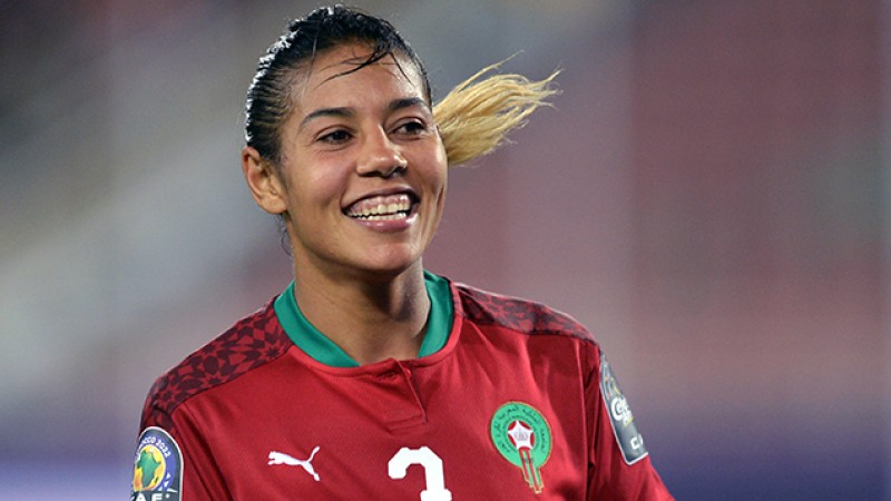 لاعبة المنتخب الوطني ونادي الجيش الملكي غزلان شباك تتنافس على جائزة لاعبة السنة في إفريقيا
