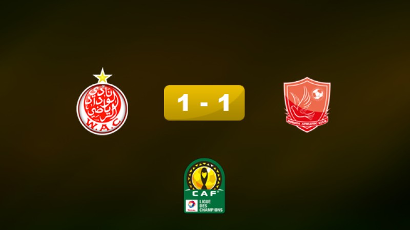 Ligue des champions d'Afrique de football: Le WAC arrache un nul sur la pelouse du Horoya AC de Conakry (1-1)