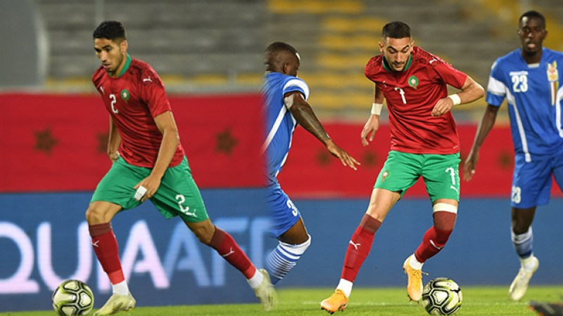 Ziyech et Hakimi dans l'équipe type des Africains de 2020 'France Football'