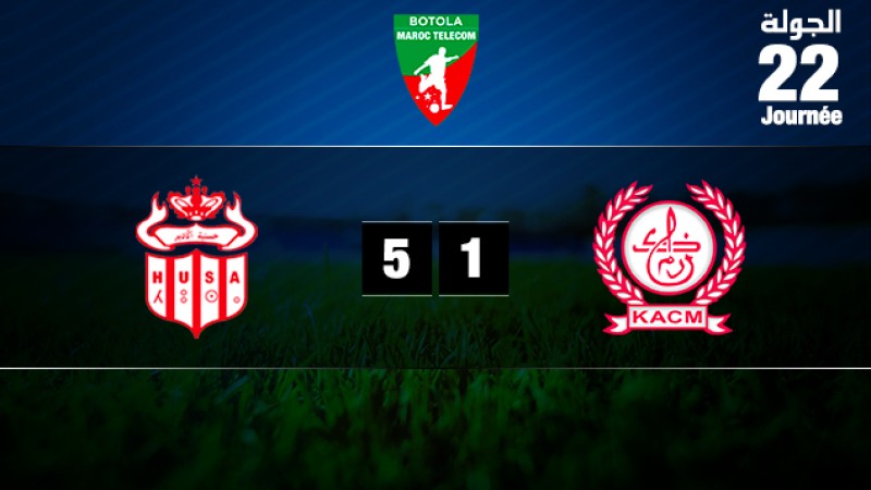 Le Hassania d'Agadir écrase le Kawkab de Marrakech (5-1)