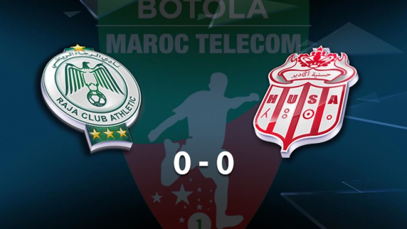 Botola Maroc Télécom D1 (2è journée/mise à jour): nul blanc entre le HUSA et le Raja Casablanca