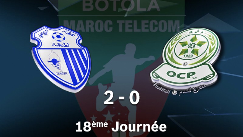Botola M.T. D1 (18ème journée): Victoire de l'Ittihad de Tanger face à l'Olympique Khouribga (2-0)