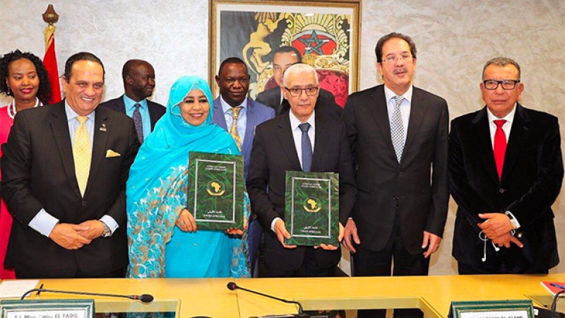 المغرب والاتحاد الإفريقي يوقعان بالرباط بروتوكول اتفاق تنظيم المملكة لدورة الألعاب الإفريقية لعام 2019