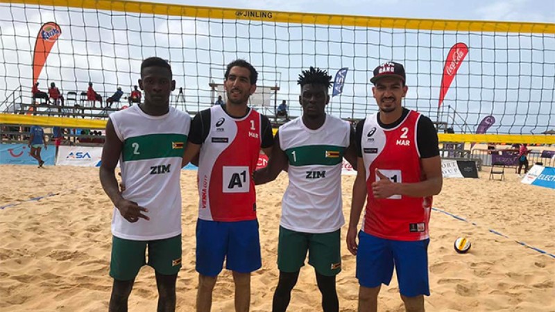 Jeux africains de plage (Beach-volley/messieurs) : le Maroc bat le Zimbabwe (2-0)