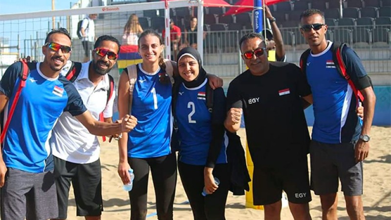 الألعاب الافريقية - الرباط 2019 (الكرة الطائرة الشاطئية/إناث) المنتخب المصري يفوز بالميدالية الذهبية بعد فوزه على نظيره الكيني بجولتين للاشيء