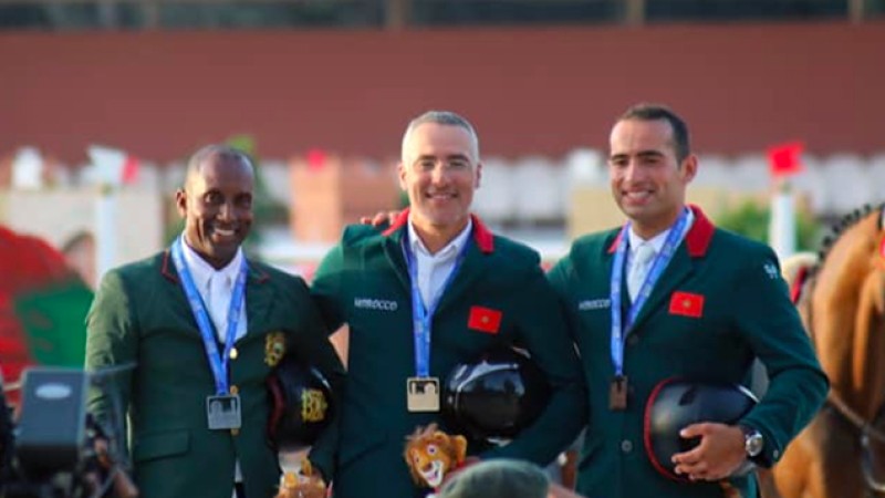 Jeux africains-2019/Saut d'obstacles individuel: Les Marocains El Ghali, Ouaddar et Bourguignon dominent le podium