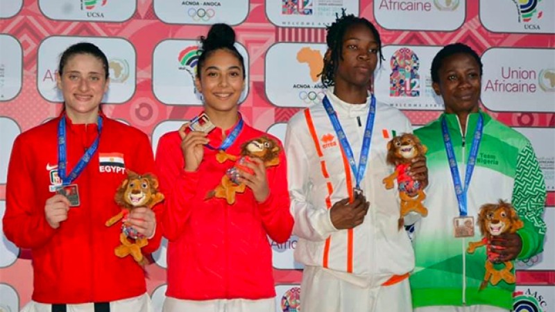 الألعاب الافريقية - الرباط 2019: البطلة المغربية صفية صالح تفوز بذهبية وزن أقل من 62 كلغ في رياضة التايكوندو