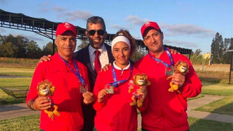 Jeux africains-2019/Tir sportif: La Marocaine Yasmine Marirhi remporte la médaille d'argent