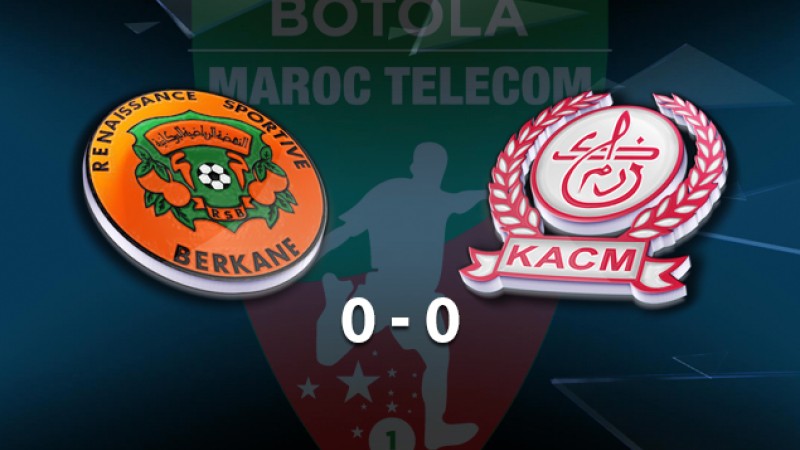 Botola Maroc Télécom D1 (11è journée): Le Kawkab Marrakech et la Renaissance de Berkane se quittent sur un nul blanc