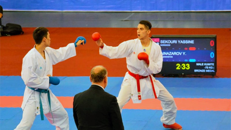 Karaté: Les Marocains Agalmam Sanae et Sekouri Yassine remportent le bronze à Santiago du Chili