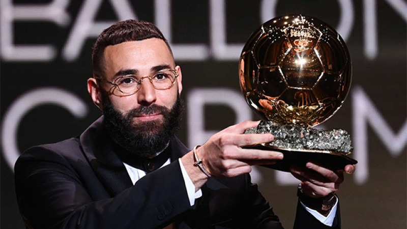 Le Français Karim Benzema remporte le Ballon d’Or