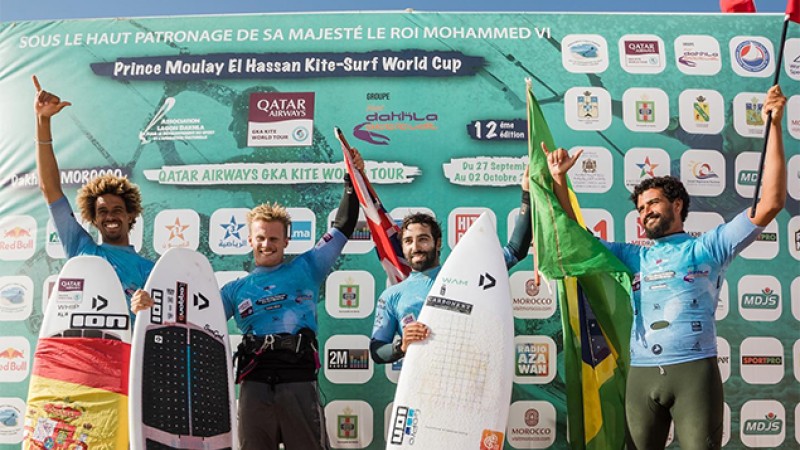 Championnat du monde de kitesurf.. James Carew et Capucine Delannoy remportent l'étape de Dakhla