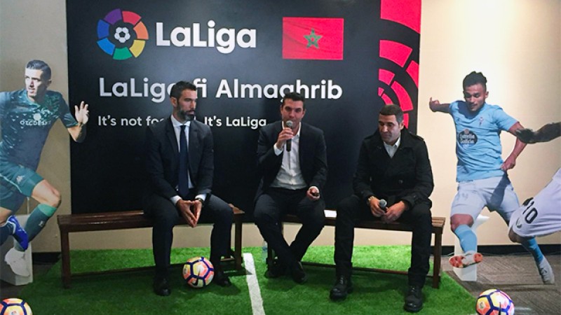ممثلو الليغا الاسبانية في حملة ترويجية بالمغرب