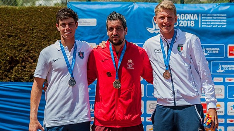 Jeux méditerranéens Tarragone-2018 (Tennis): Ouahab décroche la 8è médaille d'or marocaine