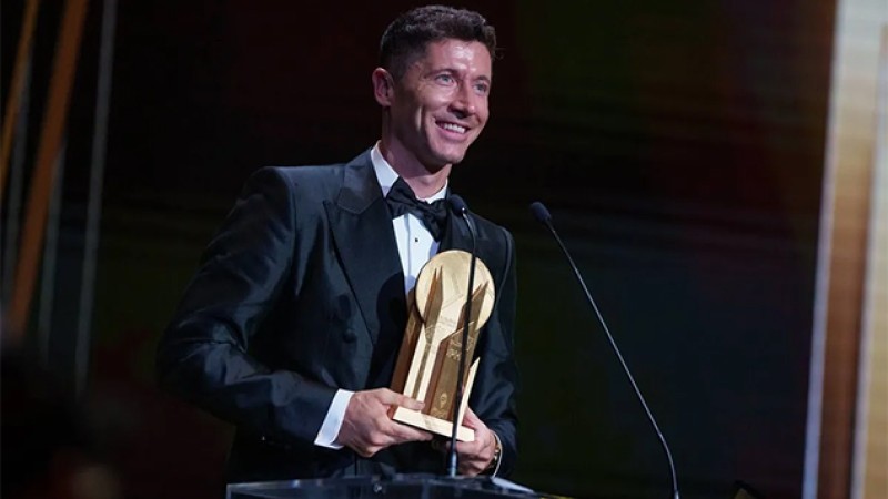 Le trophée Gerd Müller 2022 attribué au Polonais Robert Lewandowski