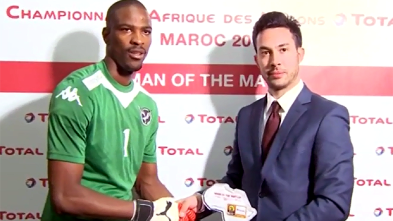 CHAN2018 Ouganda - Namibie: L'Homme du match Loydt Jaseuavi Kazapua "Vidéo"