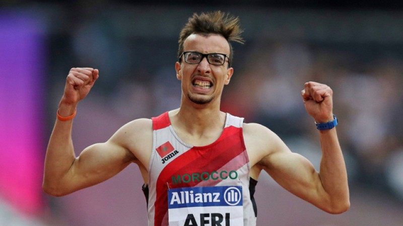 Le Marocain Mahdi Afri remporte à Londres la médaille d’or du 400m des “World Para Athletics Championships”