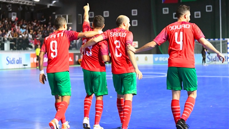 CAN Futsal 2020 à Laâyoune: Le Maroc en demi-finales en battant (8-1) la Guinée équatoriale