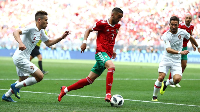 Mondial Russie-2018: Défaite du Maroc face au Portugal (0-1)