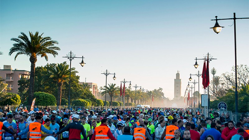مشاركة أزيد من 13 ألف عداء وعداءة في النسخة الـ 31 لماراثون مراكش الدولي