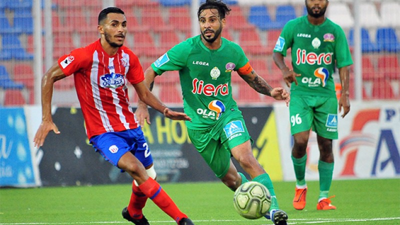 الرجاء الرياضي يتعادل سلبا مع مضيفه المغرب التطواني وينفرد بالمركز الثاني 'مؤجل الدورة ال19'