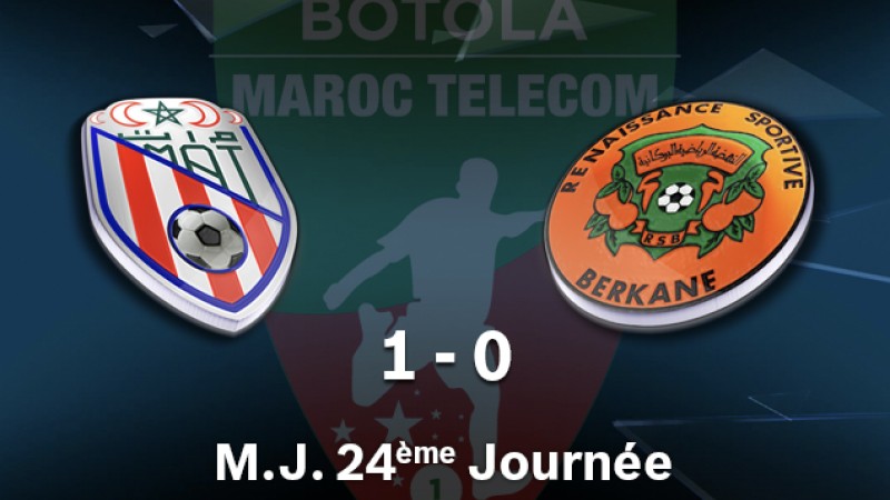 Botola Pro M.T. D1 (mise à jour 24è journée): Victoire du Moghreb de Tétouan face à la Renaissance de Berkane (1-0)