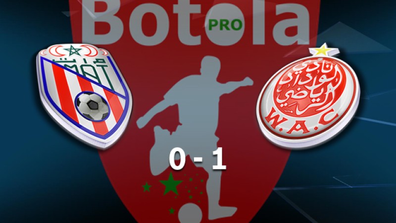 Botola Maroc Télécom D1 (18è journée): Victoire du Wydad de Casablanca sur la pelouse du Moghreb de Tétouan (1-0)