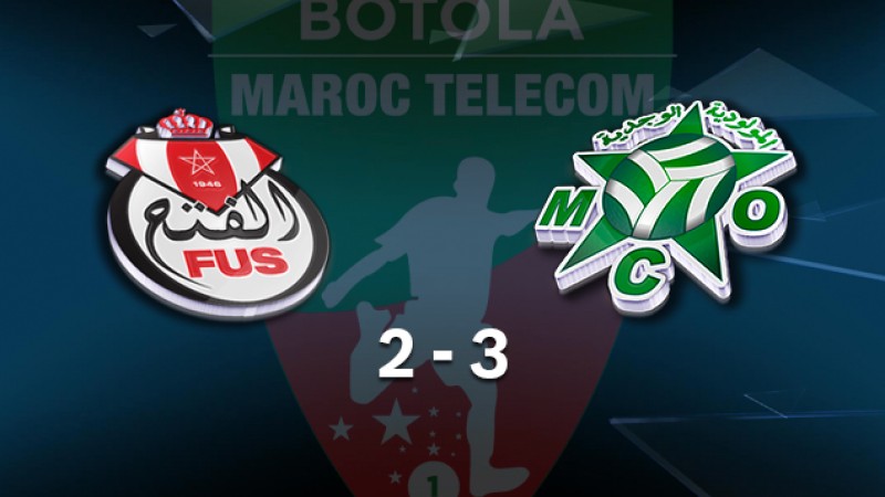 Botola Maroc Télécom D1 (6ème journée): Victoire du Mouloudia d'Oujda face au FUS de Rabat (3-2)
