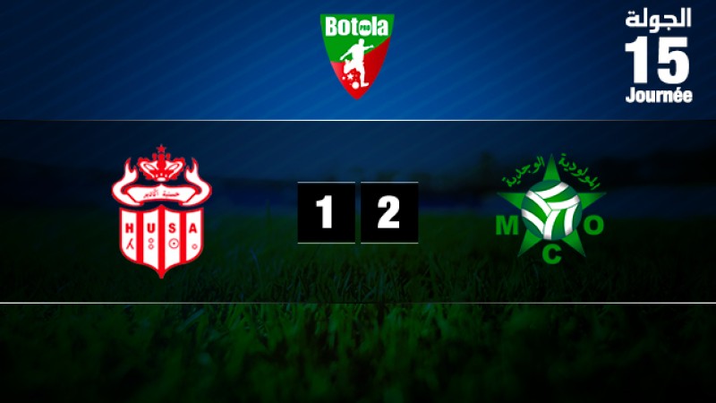 فريق مولودية وجدة يفوز على ضيفه فريق حسنية أكادير 2-1