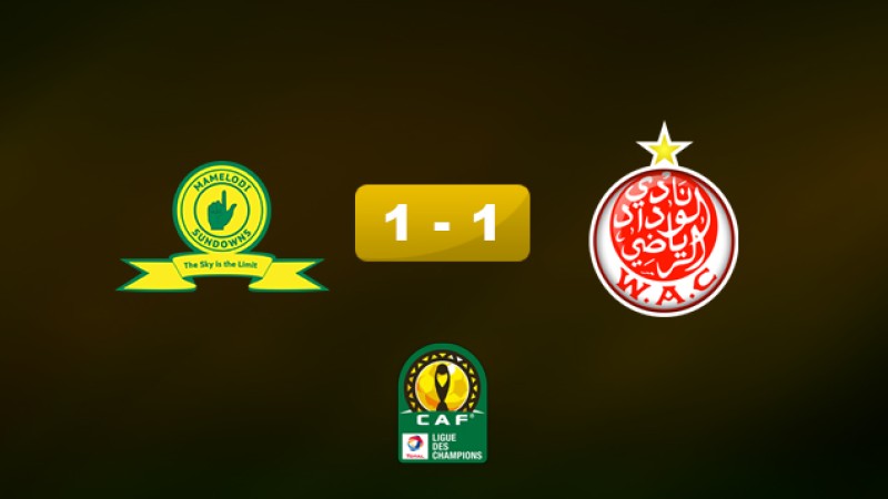 Ligue des Champions de la CAF: Le WAC arrache un nul précieux face aux Sud-Africains de Mamelodi Sandowns
