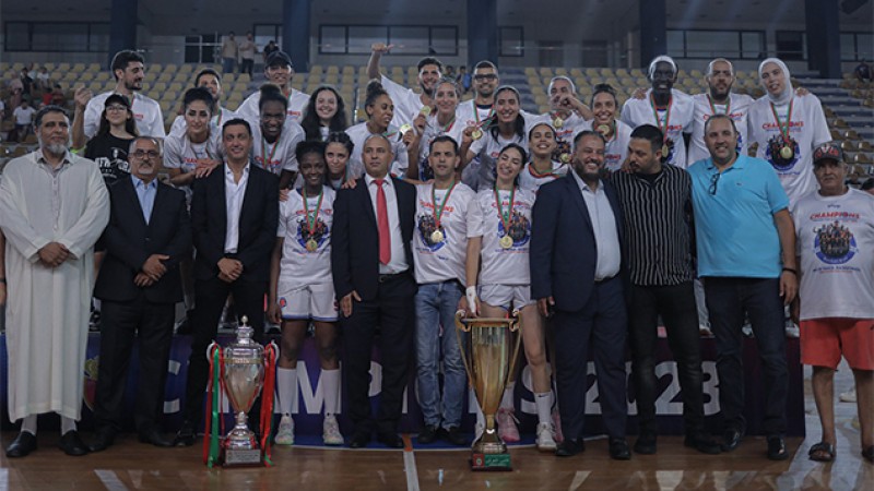 Division Excellence de basket dames (finale/3e match).. Le Majd Tanger remporte le titre aux dépens du Kawkab Marrakech (75-67)