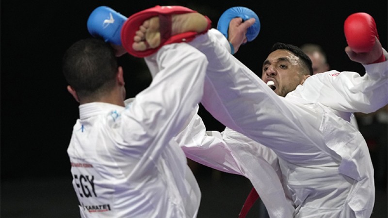 Coupe internationale Mohammed VI de karaté 'moins 84 kg'.. le Marocain Nabil Ech-chaabi remporte le bronze
