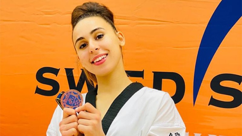 Open international de Stockholm de taekwondo.. La Marocaine Nada Laaraj remporte la médaille de bronze