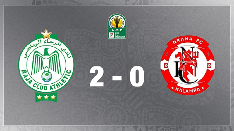 فريق الرجاء الرياضي يتفوق على مضيفه نكانا الزامبي 2-0 'كأس الكونفدرالية الإفريقية (الجولة الثانية-المجموعة الرابعة)'