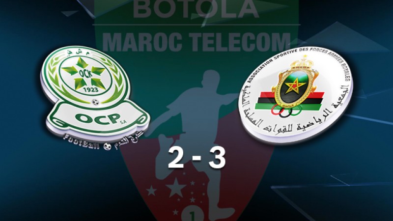 Botola Maroc Télécom D1 (6è journée): Victoire de l'AS FAR face à l’OCK (3-2)