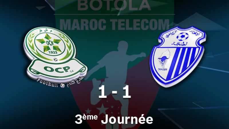 L’Olympique de Khouribga et l’Ittihad de Tanger se neutralisent (1-1)