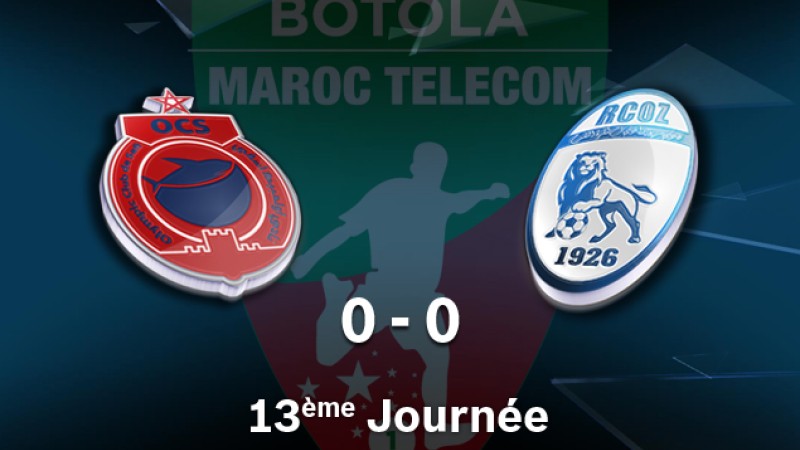 Botola Pro (13è journée): Olympic Safi et Rapide Oued Zem se quittent sur un nul blanc