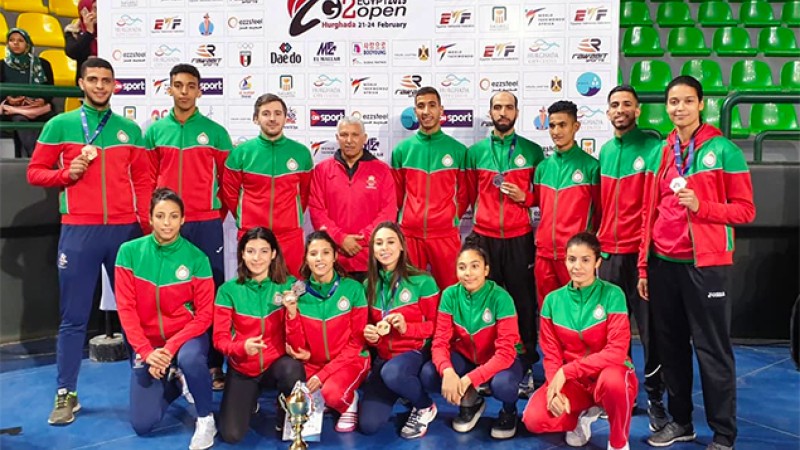 الدوري الدولي المفتوح للغردقة: المنتخب المغربي للتايكواندو يحرز خمس ميداليات منها ذهبية واحدة