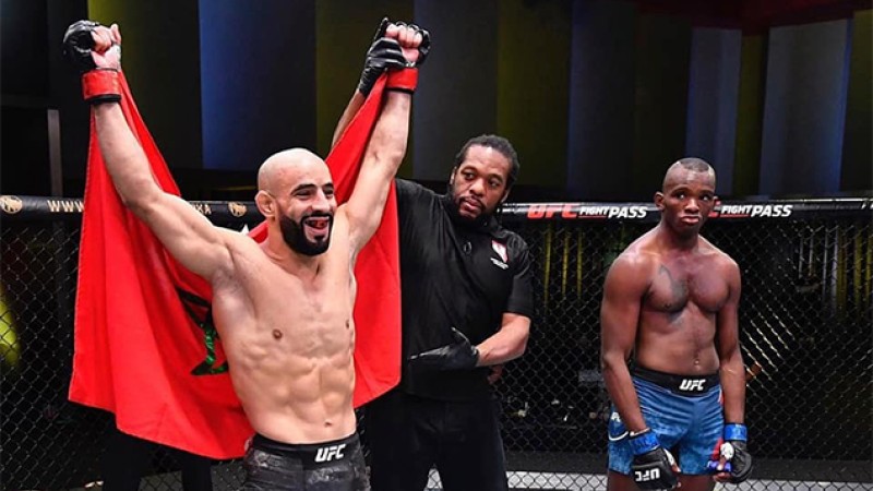 المغربي عثمان زعيتر يفوز بالضربة القاضية على الأمريكي خاما وورثي